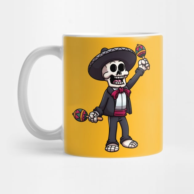 Mariachi Skeleton by TheMaskedTooner